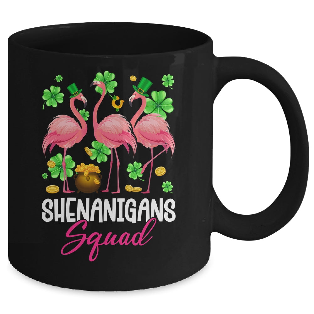 Shenanigan Squad Irish Flamingo St Patricks Day Bird Animal Mug | siriusteestore