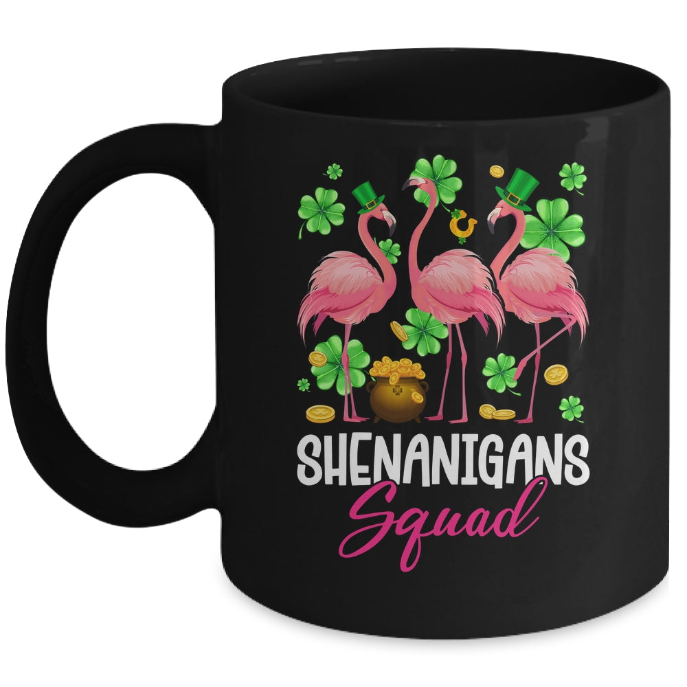Shenanigan Squad Irish Flamingo St Patricks Day Bird Animal Mug | siriusteestore