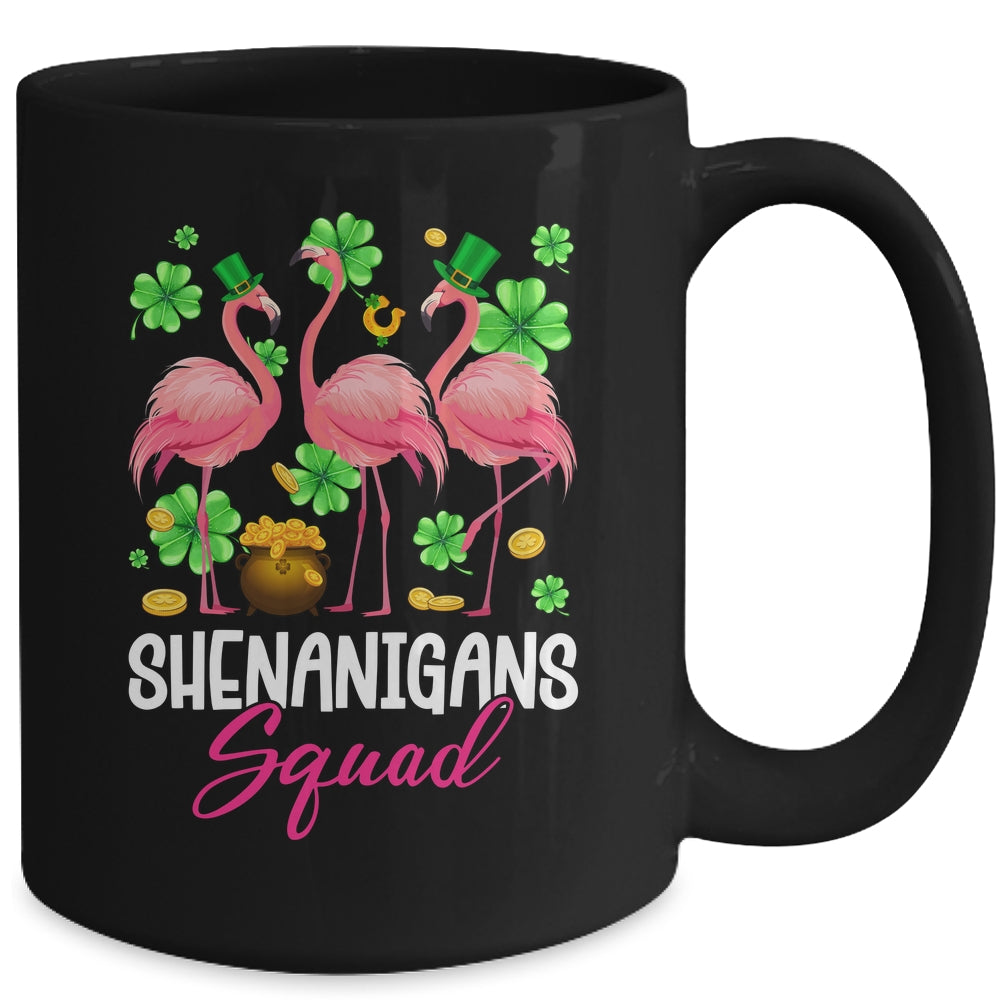 Shenanigan Squad Irish Flamingo St Patricks Day Bird Animal Mug | siriusteestore