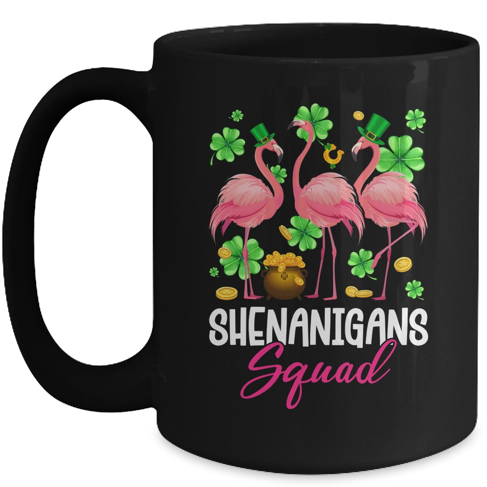 Shenanigan Squad Irish Flamingo St Patricks Day Bird Animal Mug | siriusteestore