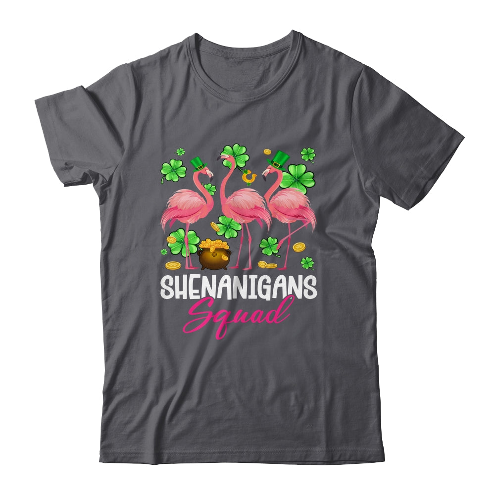 Shenanigan Squad Irish Flamingo St Patricks Day Bird Animal Shirt & Tank Top | siriusteestore