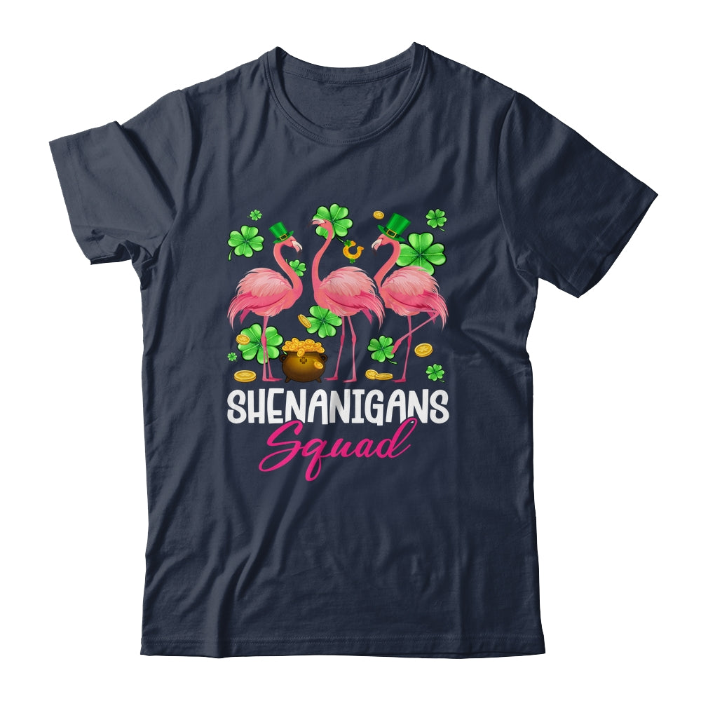 Shenanigan Squad Irish Flamingo St Patricks Day Bird Animal Shirt & Tank Top | siriusteestore