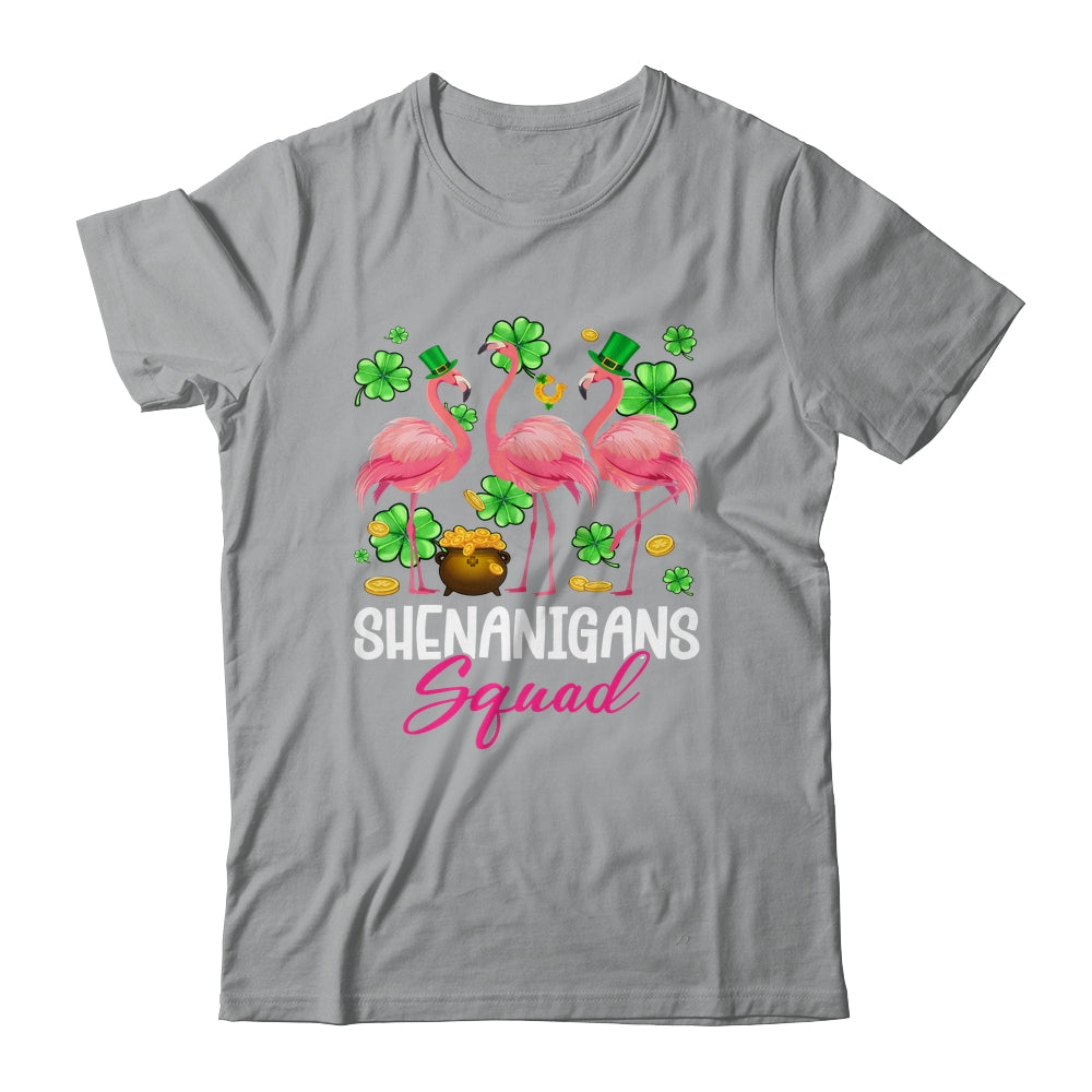 Shenanigan Squad Irish Flamingo St Patricks Day Bird Animal Shirt & Tank Top | siriusteestore