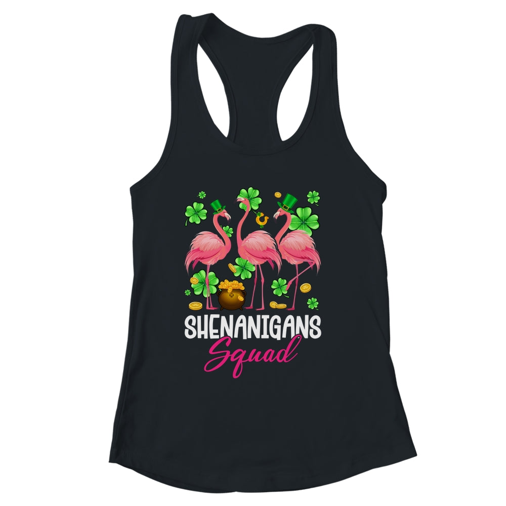 Shenanigan Squad Irish Flamingo St Patricks Day Bird Animal Shirt & Tank Top | siriusteestore