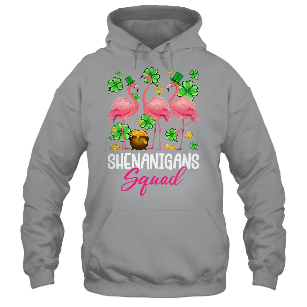 Shenanigan Squad Irish Flamingo St Patricks Day Bird Animal Shirt & Tank Top | siriusteestore