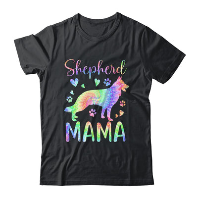 Shepherd Mama Colorful Tie Dye German Shepherd Dog Mom Shirt & Tank Top | siriusteestore