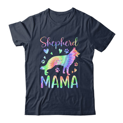 Shepherd Mama Colorful Tie Dye German Shepherd Dog Mom Shirt & Tank Top | siriusteestore