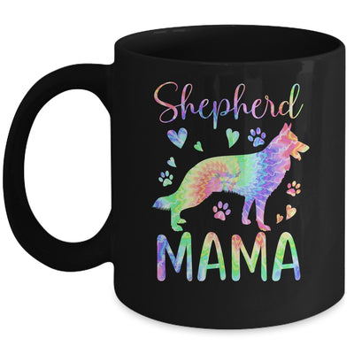 Shepherd Mama Colorful Tie Dye German Shepherd Dog Mom Mug | siriusteestore
