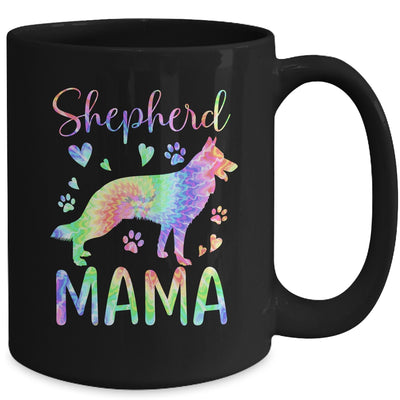 Shepherd Mama Colorful Tie Dye German Shepherd Dog Mom Mug | siriusteestore