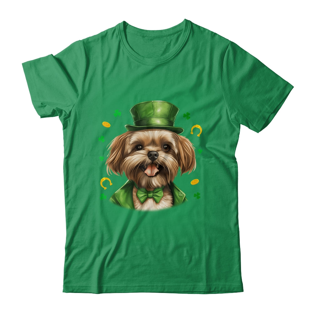 Shih Tzu St Patricks Day Leprechaun Shamrock Irish Shirt & Hoodie | siriusteestore
