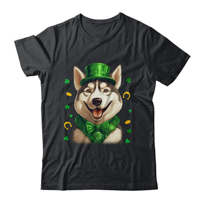 Siberian Husky St Patricks Day Leprechaun Shamrock Irish Shirt & Hoodie | siriusteestore