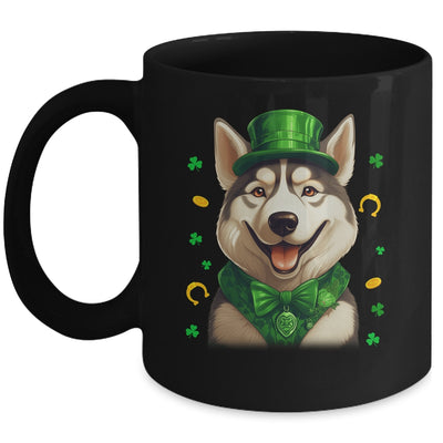 Siberian Husky St Patricks Day Leprechaun Shamrock Irish Mug | siriusteestore
