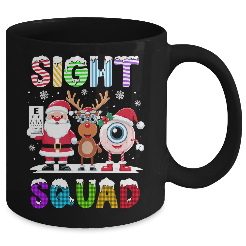 Sight Squad Christmas Optometrist Eye Doctor Xmas Funny Mug | siriusteestore