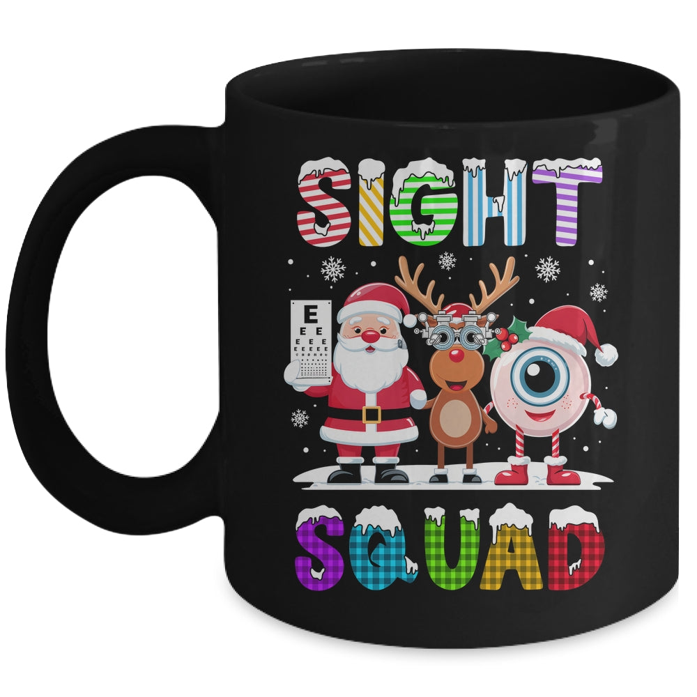 Sight Squad Christmas Optometrist Eye Doctor Xmas Funny Mug | siriusteestore