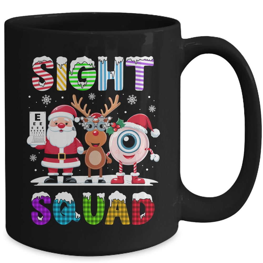 Sight Squad Christmas Optometrist Eye Doctor Xmas Funny Mug | siriusteestore
