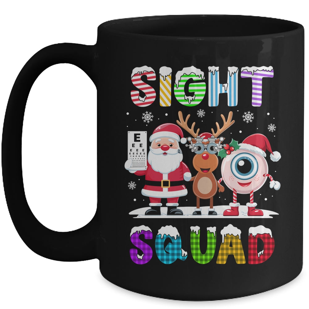 Sight Squad Christmas Optometrist Eye Doctor Xmas Funny Mug | siriusteestore