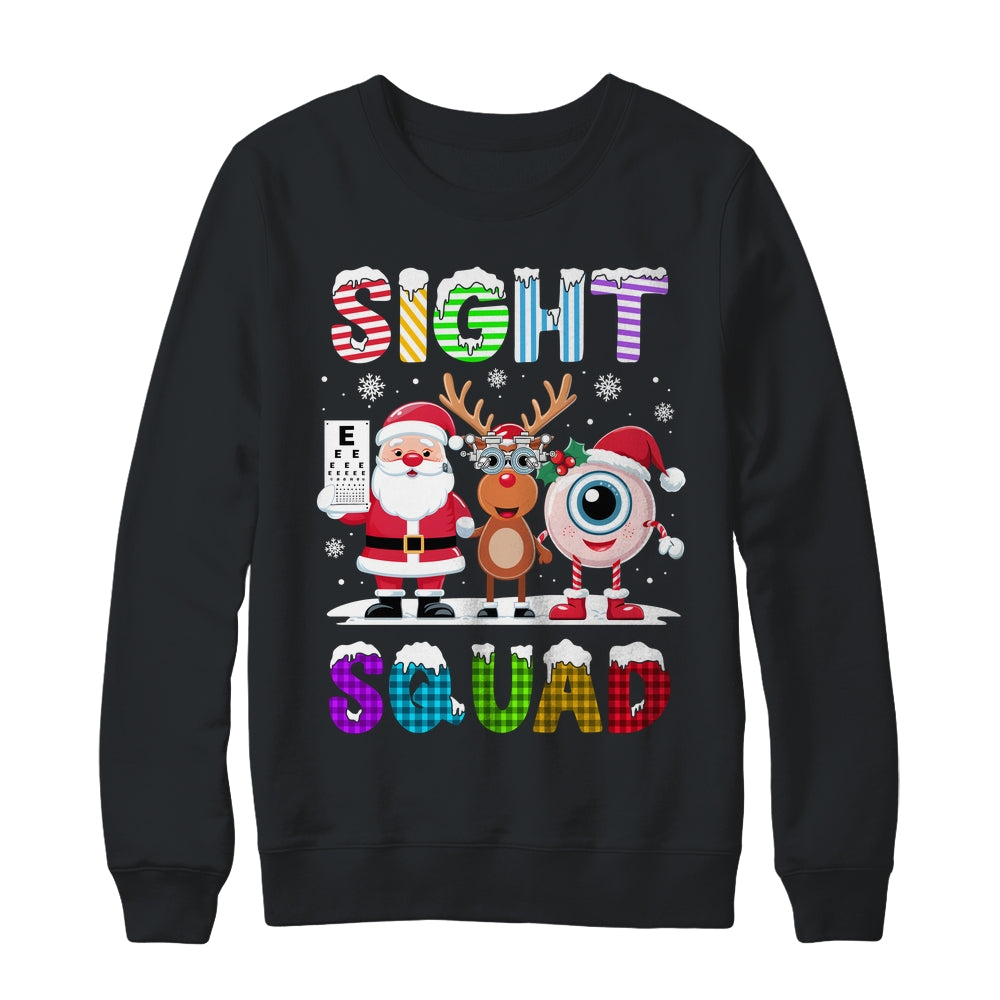 Sight Squad Christmas Optometrist Eye Doctor Xmas Funny Shirt & Sweatshirt | siriusteestore
