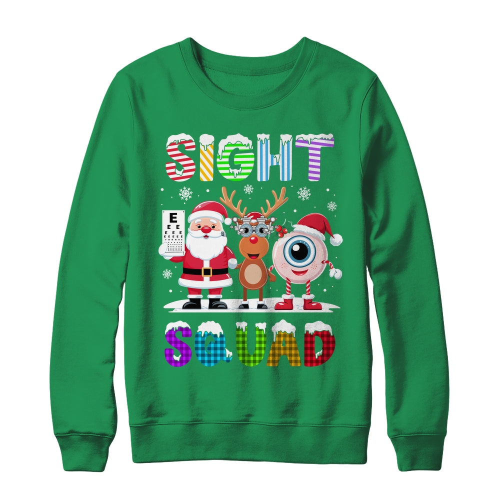 Sight Squad Christmas Optometrist Eye Doctor Xmas Funny Shirt & Sweatshirt | siriusteestore