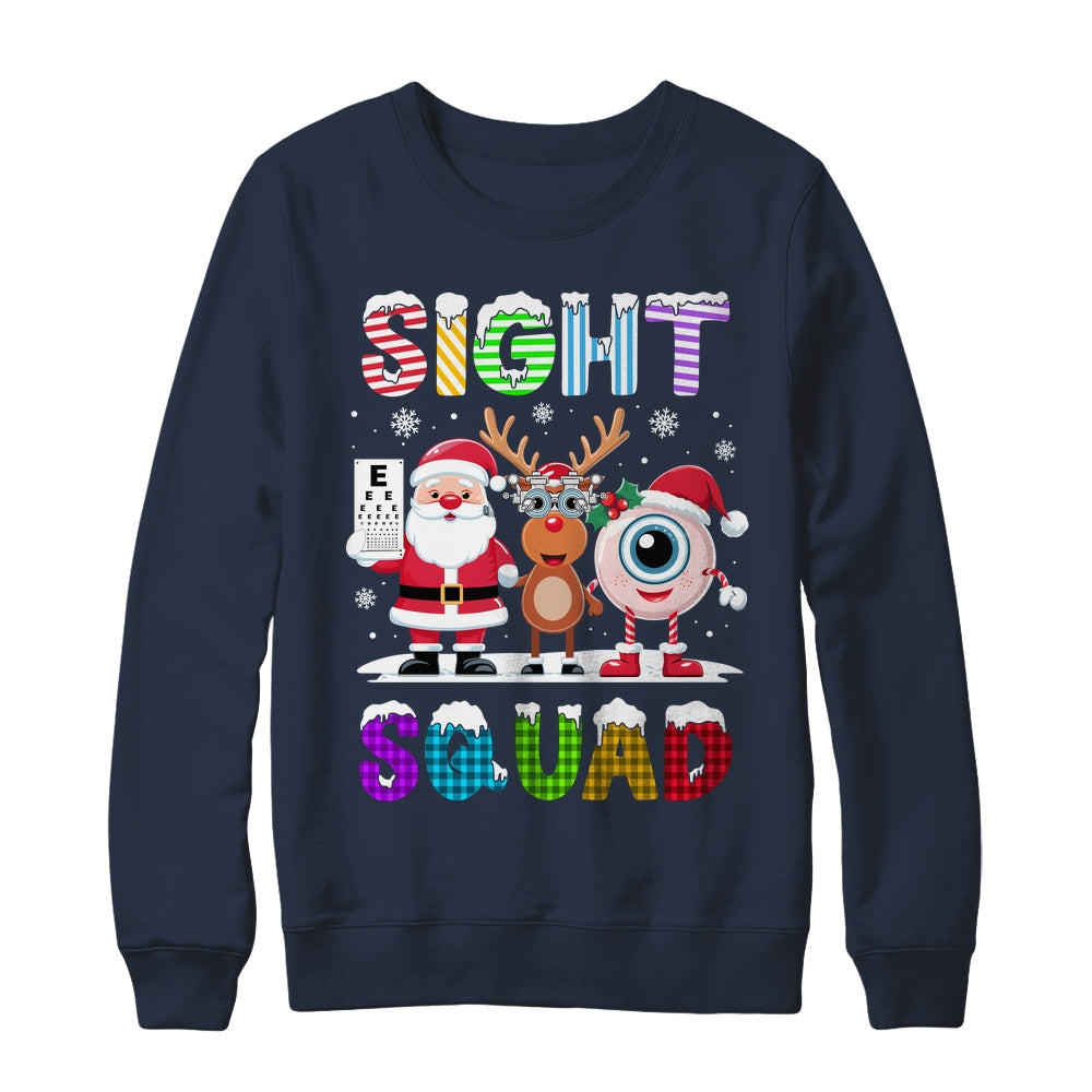 Sight Squad Christmas Optometrist Eye Doctor Xmas Funny Shirt & Sweatshirt | siriusteestore