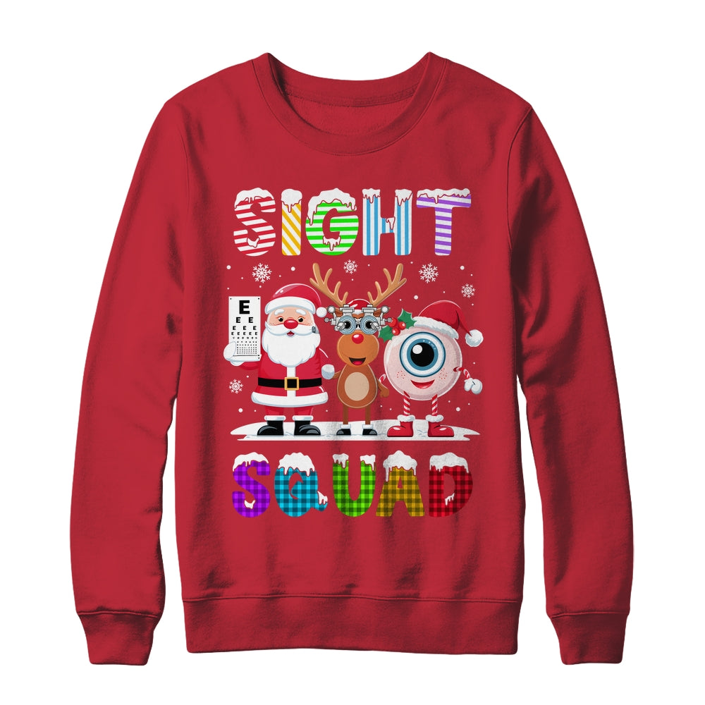 Sight Squad Christmas Optometrist Eye Doctor Xmas Funny Shirt & Sweatshirt | siriusteestore