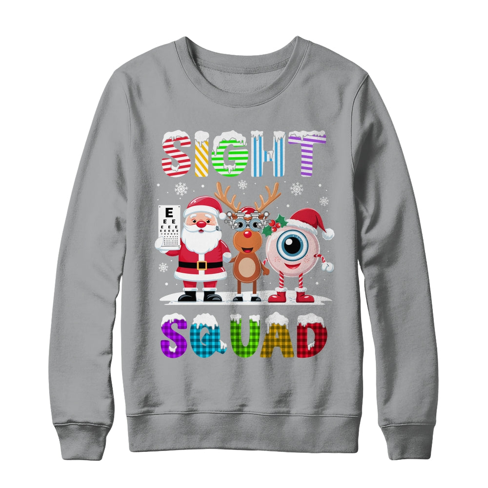 Sight Squad Christmas Optometrist Eye Doctor Xmas Funny Shirt & Sweatshirt | siriusteestore