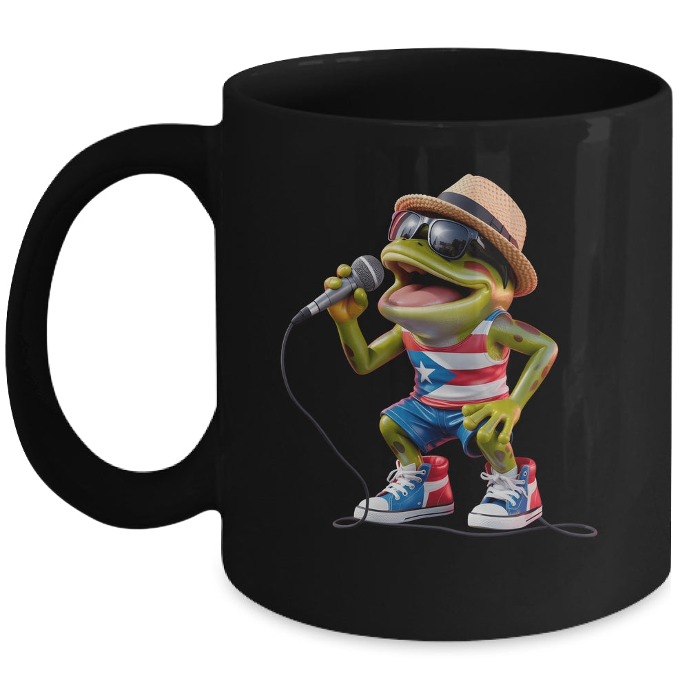 Singing Coqui Puerto Rican Flag Sunglasses Boricua Hat Fun Mug | siriusteestore