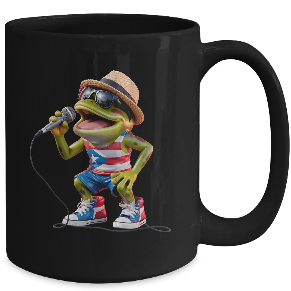 Singing Coqui Puerto Rican Flag Sunglasses Boricua Hat Fun Mug | siriusteestore