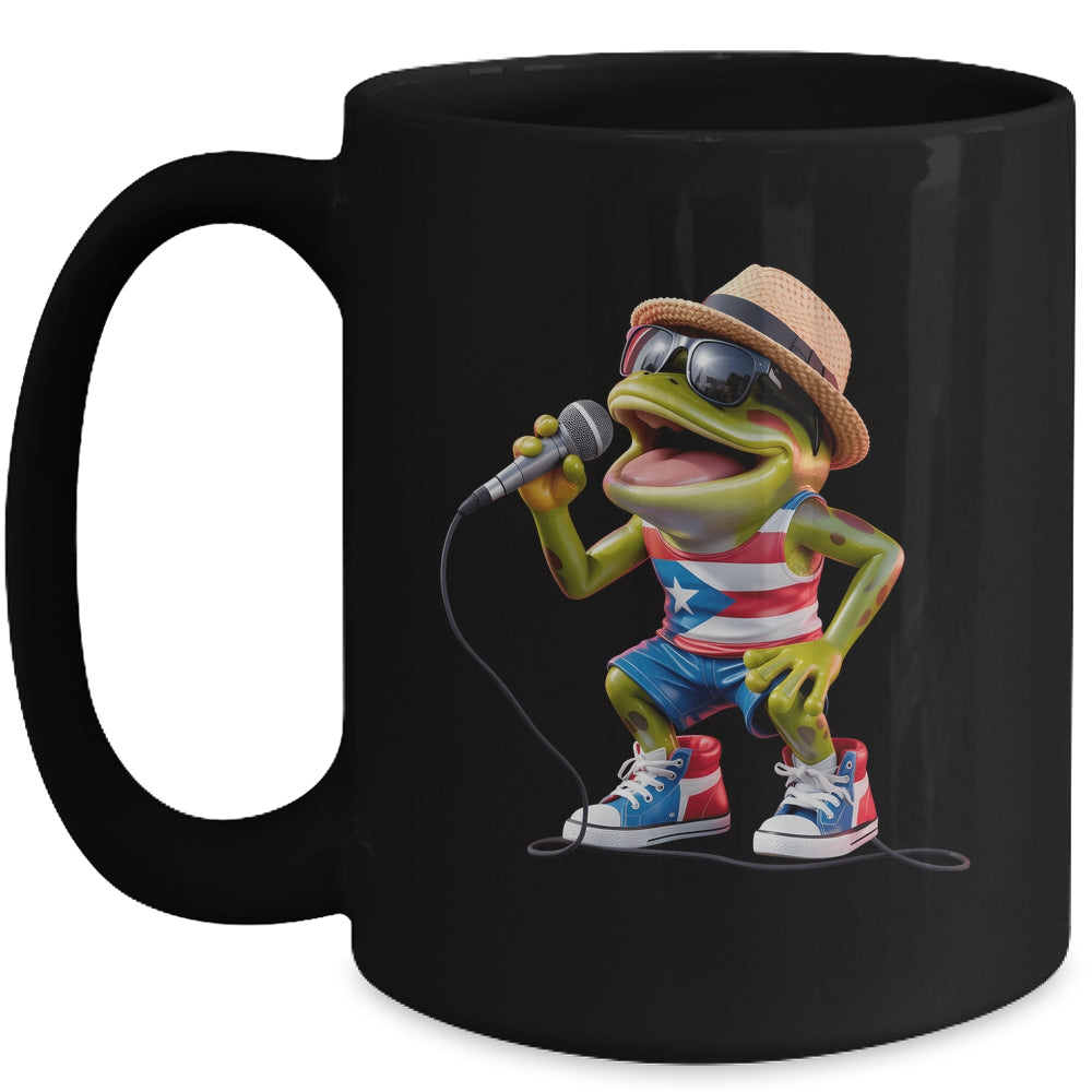 Singing Coqui Puerto Rican Flag Sunglasses Boricua Hat Fun Mug | siriusteestore