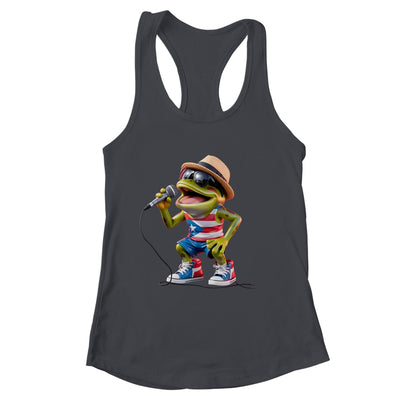 Singing Coqui Puerto Rican Flag Sunglasses Boricua Hat Fun Shirt & Tank Top | siriusteestore