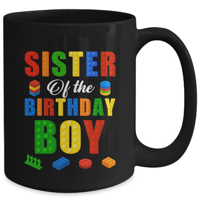 Sister Birthday Boy Master Builder Building Bricks Blocks Mug | siriusteestore