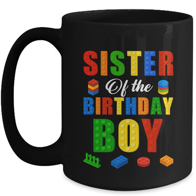 Sister Birthday Boy Master Builder Building Bricks Blocks Mug | siriusteestore