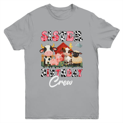 Sister Birthday Crew Farm Cow Birthday Boy Girl Family Youth Shirt | siriusteestore