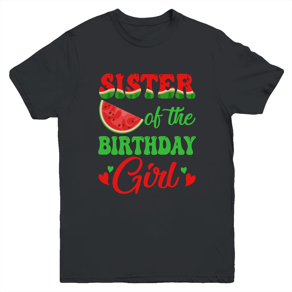 Sister Birthday One In A Melon Watermelon Birthday Girl Youth Shirt | siriusteestore