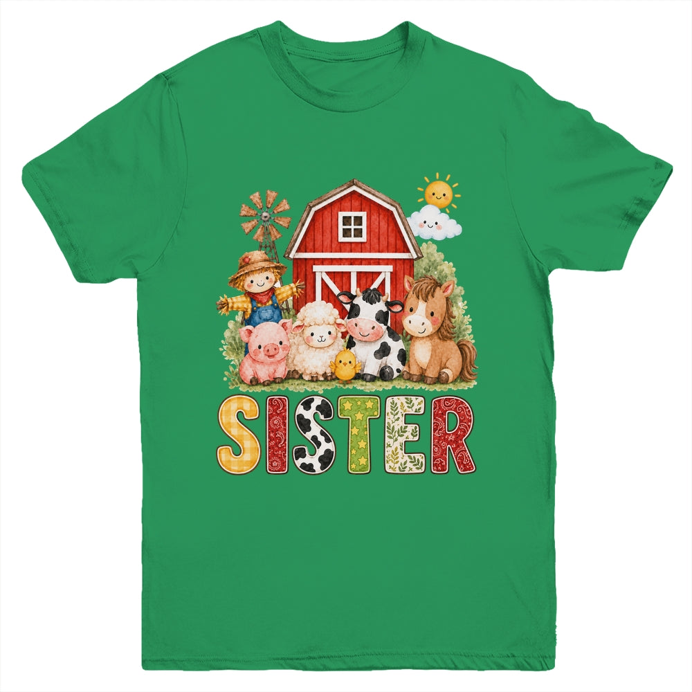 Sister Farm Cow 1St Birthday Girl Boy Matching Family Youth Shirt | siriusteestore