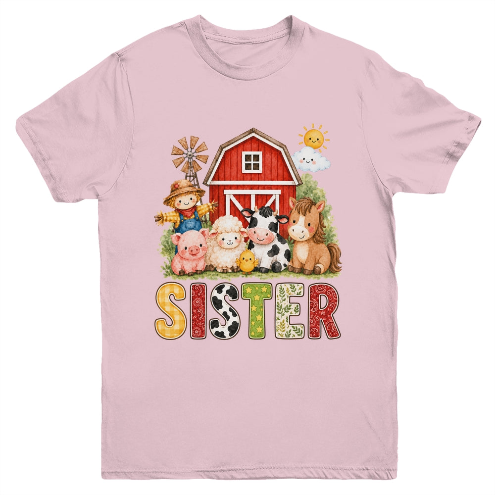 Sister Farm Cow 1St Birthday Girl Boy Matching Family Youth Shirt | siriusteestore