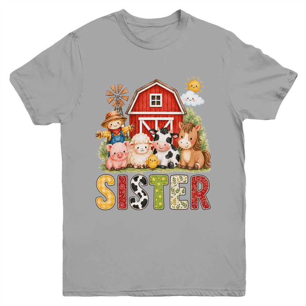 Sister Farm Cow 1St Birthday Girl Boy Matching Family Youth Shirt | siriusteestore