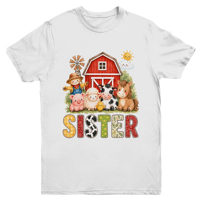 Sister Farm Cow 1St Birthday Girl Boy Matching Family Youth Shirt | siriusteestore