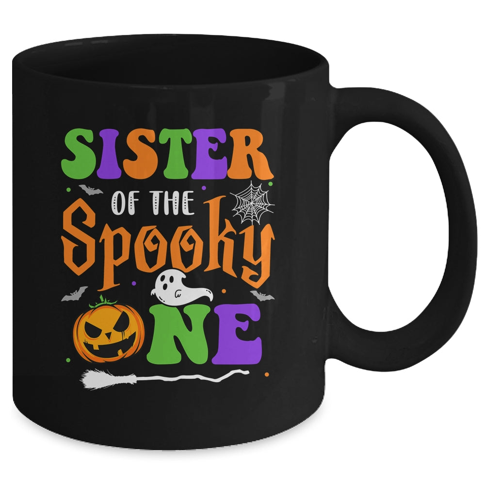 Sister Halloween 1st Birthday Boy Matching Family Spooky One Mug | siriusteestore