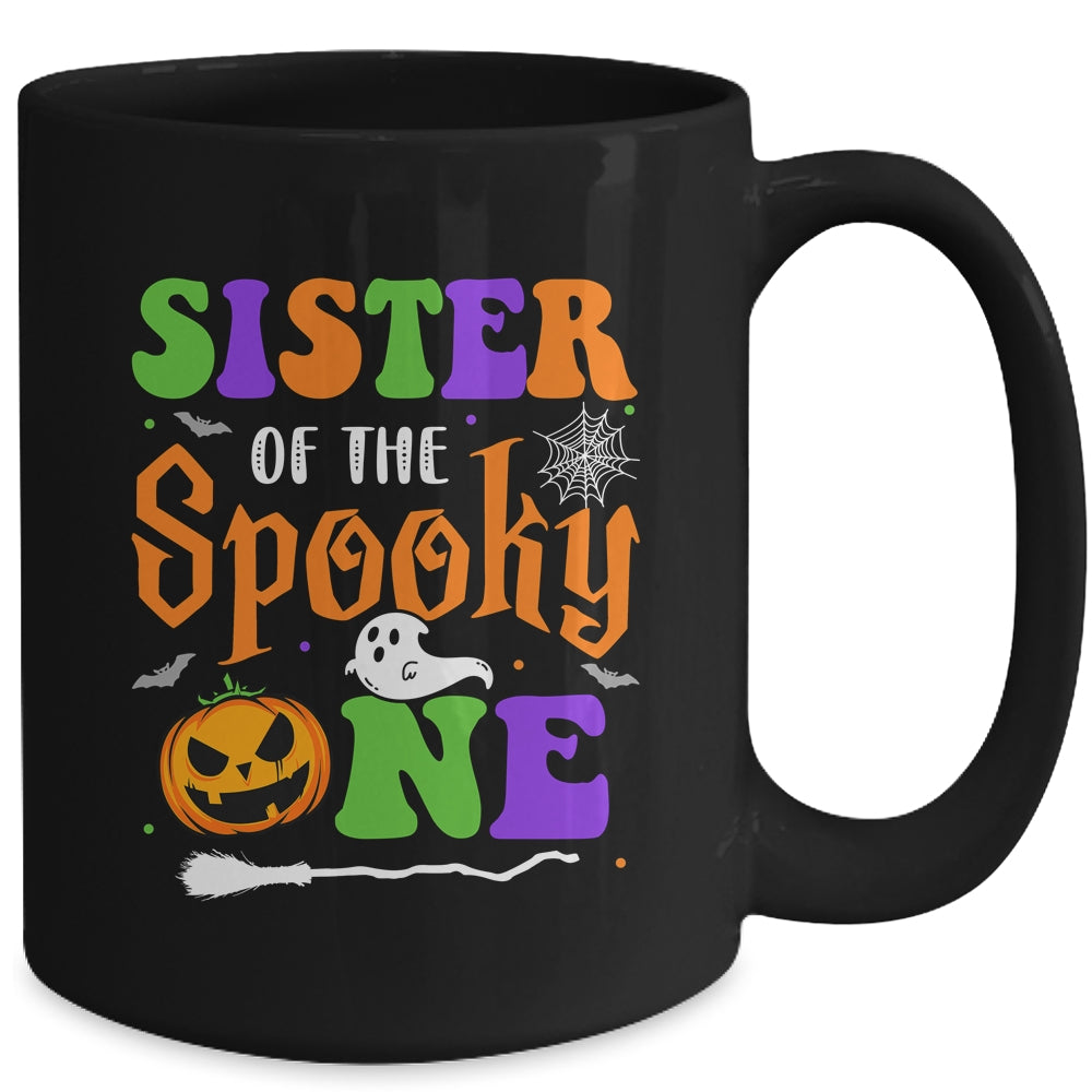 Sister Halloween 1st Birthday Boy Matching Family Spooky One Mug | siriusteestore