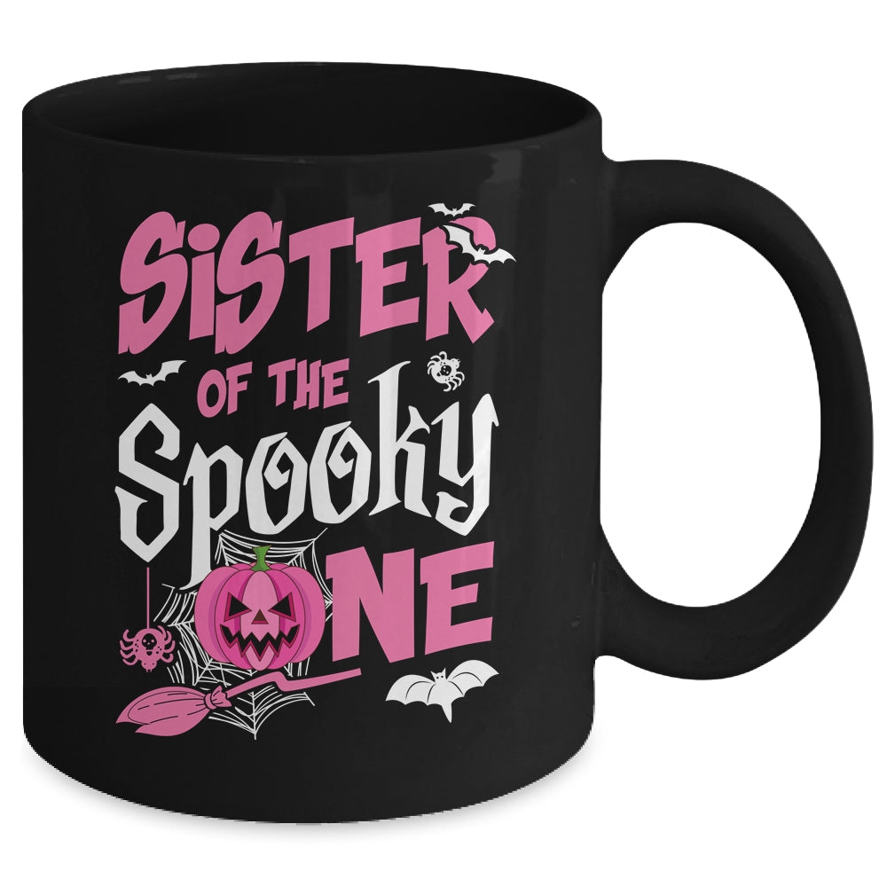 Sister Halloween 1st Birthday Girl Matching Family Spooky Mug | siriusteestore