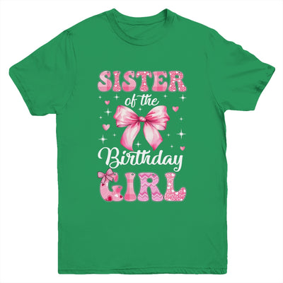 Sister Of Birthday Girl Coquette Bow Matching Family Youth Shirt | siriusteestore