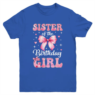 Sister Of Birthday Girl Coquette Bow Matching Family Youth Shirt | siriusteestore