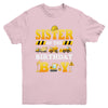 Sister Of The Birthday Boy Construction Matching Family Youth Shirt | siriusteestore