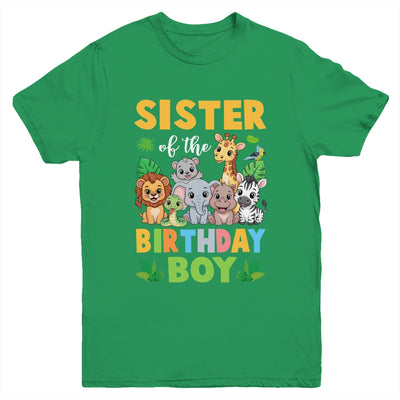 Sister Of The Birthday Boy Kids Safari Jungle Animal Youth Shirt | siriusteestore
