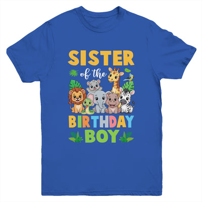 Sister Of The Birthday Boy Kids Safari Jungle Animal Youth Shirt | siriusteestore