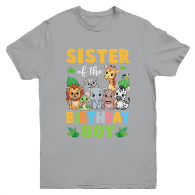 Sister Of The Birthday Boy Kids Safari Jungle Animal Youth Shirt | siriusteestore