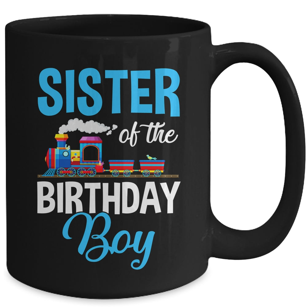 Sister Of The Birthday Boy Railroad Train Theme Lover Mug | siriusteestore