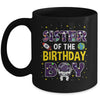 Sister Of The Birthday Boy Space Astronaut Birthday Family Mug | siriusteestore