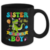 Sister Of The Birthday Boy T-Rex Dinosaur Birthday Party Mug | siriusteestore