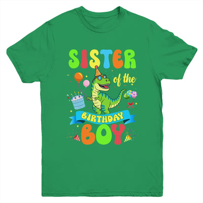 Sister Of The Birthday Boy TRex Dinosaur Birthday Family Youth Shirt | siriusteestore